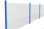 Забор из сетки рабицы без рамки Артикул: ЗИС 02 Размер: высота 2000мм