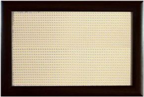 Декоративный экран Серии "Ротанг" Белый, желтый нестандартный размер одна из сторон до 680мм. (за кв.м.) Пофиль 55 мм