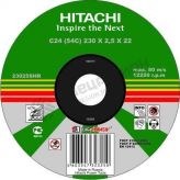 Круг шлифовальный по металлу Hitachi 125х6х22 А24