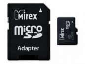 MicroSD 2Gb MIREX c адаптером