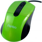 Мышь Perfeo PF-203-OP-GN COLOR, проводная оптическая, зеленая