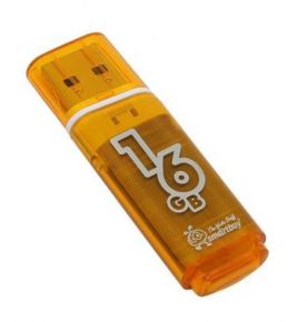 USB 2.0 16Gb SmartBuy Glossy Orange