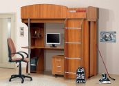 Вита-мебель Кровать двухъярусная со шкафом-купе и выкатной тумбой Vitamin B