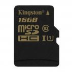 MicroSDHC 16Gb Kingston (Class 10, UHS-I), без адаптера
