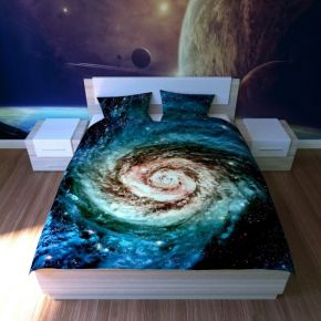 Креативное постельное белье " Галактика ", 2.0 спальное