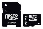 MicroSDHC 8Gb Prima (Class 10), с адаптером