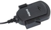 Микрофон Sven MK-150, клипса, кабель 1.8м, разъем 3.5мм, черный