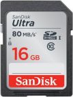 SDHC 16Gb SanDisk (Class 10 UHS-I), Ultra 80MB/s