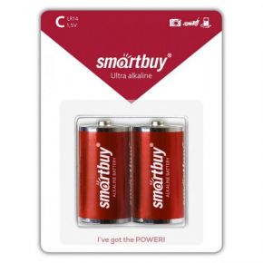Батарейка SmartBuy LR14 2BL (24/96)