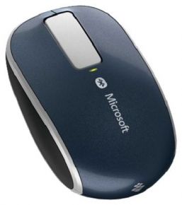 Мышь компьютерная беспроводная Microsoft Sculpt Touch Mouse Black-Blue Bluetooth (43U-00004)