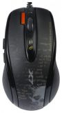 Мышь компьютерная проводная A4 Tech F-5, USB (черный)