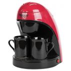 Кофеварка капельная Delta Lux DL-8132 красный с черным