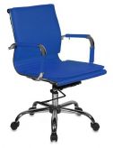 Мебель компьютерная Бюрократ CH-993-Low/blue низкая спинка синий искусственная к