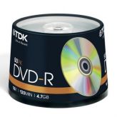 Диск DVD-R TDK 4.7GB 16x CB-10/100/