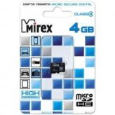 MicroSDHC 4Gb MIREX (Class 4) без адаптера