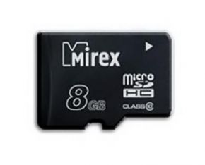 MicroSDHC 8Gb MIREX (Class 10), без адаптера