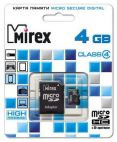 MicroSDHC 4Gb MIREX (Class 4) с адаптером