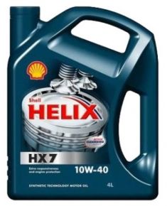 Автомобильные масла/технические жидкости Shell HELIX 10W40 HX7 4л п/синтетика