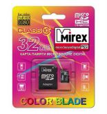 Карта памяти Mirex microSDHC 32 GB class 10 с адаптером