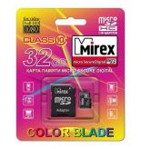 Карта памяти Mirex microSDHC 32 GB class 10 с адаптером