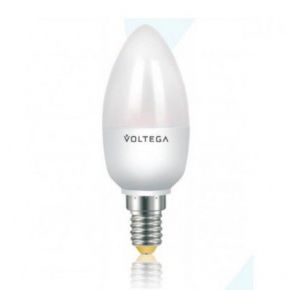 Лампа светодиодная свеча 5.4W Е14 2800К VG4-C2E14warm5W Voltega VG4-C2E14warm5W