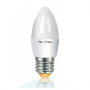 Лампа светодиодная свеча 5.5W Е27 2800К VG4-C2E27warm5W Voltega VG4-C2E27warm5W
