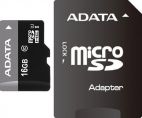 MicroSDHC 16Gb A-Data Premier Class 10 UHS-I с адаптером