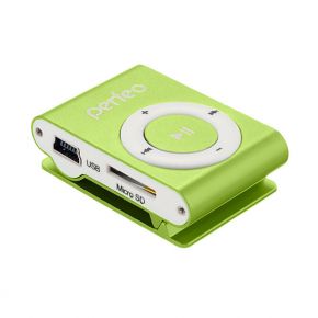 MP3 плеер Perfeo VI-M001 8Gb Music Clip Titanium зеленый