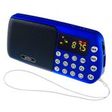 Мини MP3 система Perfeo СИНИЦА i70-BLUE, FM, MP3 (USB/microSD), часы, аккумулятор 1200mAh