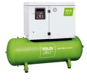 Поршневой компрессор SOLIDbase 540 - 10 silent, производительность 405 л/мин, ресивер 270л, давление 10 бар