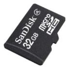 MicroSDHC 32Gb SanDisk (Class 4), без адаптера