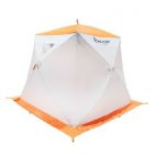 Палатка Onlitop Призма Люкс 200, 1-слойная, с 1 входом, бело-оранжевый