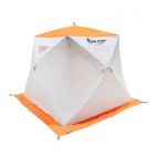 Палатка Onlitop Призма Люкс 200, 2-слойная, с 1 входом, бело-оранжевый