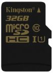 Карта памяти Kingston microSDHC 32Gb Class10 UHS-I U1 (б/адаптера) SDCA10/32GBSP