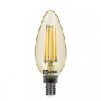 Лампа светодиодная LED-СВЕЧА-deco 7Вт 230В Е14 4000К 630Лм прозрачная IN HOME ASD