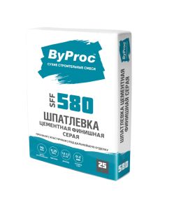 Шпатлевка цементная финишная серая ByProc SFF-580