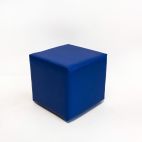 Банкетка куб 370х340х400мм, цвет синий