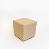 Банкетка куб 370х340х400мм, цвет кремовый