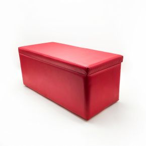 РОССИЯ Банкетка прямоугольник с откидной крышкой 830х370х360мм, цвет красный
